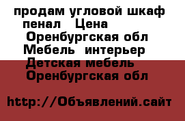 продам угловой шкаф пенал › Цена ­ 5 000 - Оренбургская обл. Мебель, интерьер » Детская мебель   . Оренбургская обл.